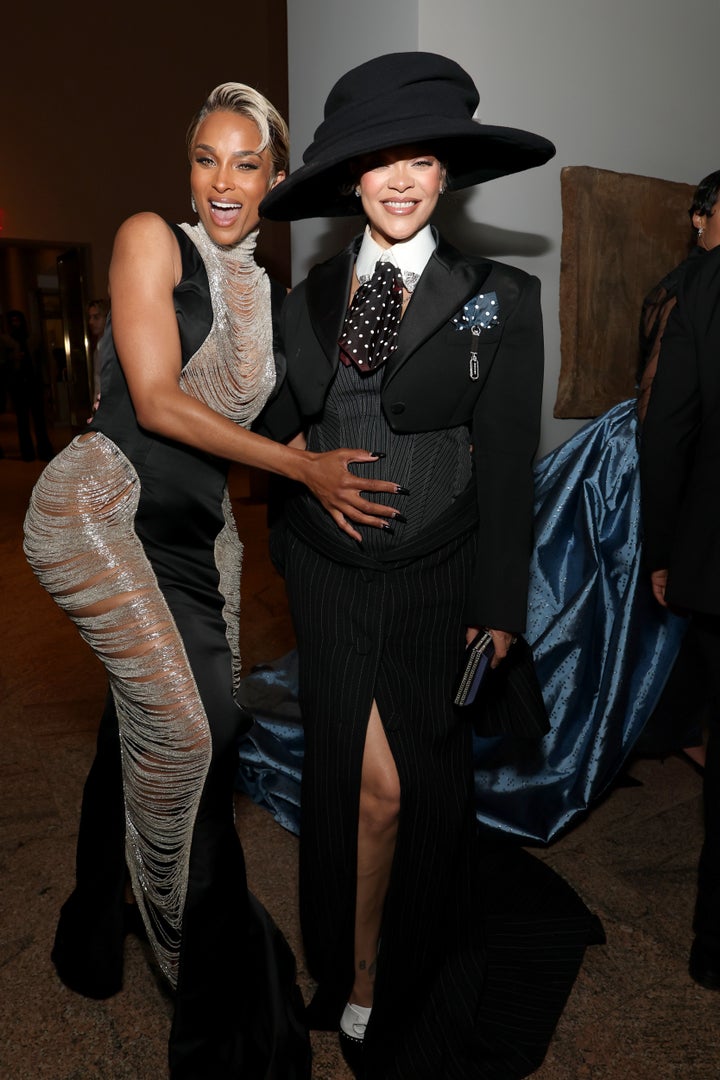 Ciara and Rihanna at the 2025 Met Gala
