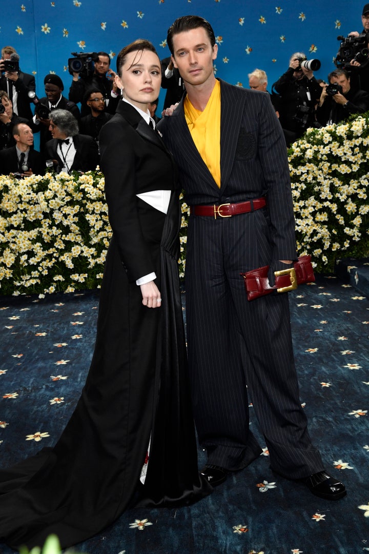 Aimee Lou Wood and Patrick Schwarzenegger at the 2025 Met Ball