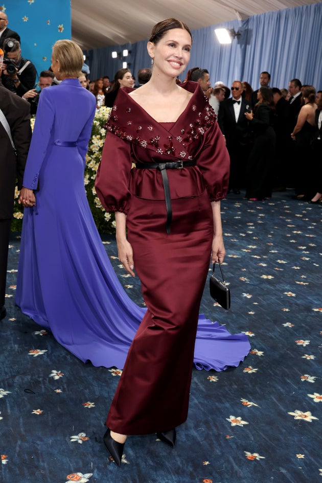 Η Ντάσα Ζούκοβα με φόρεμα Prada.