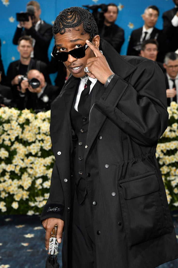 A$AP Rocky attends The Metropolitan Museum of Art's Costume Institute benefit gala celebrating the opening of the "Superfine: Tailoring Black Style" exhibition on Monday, May 5, 2025, in New York.