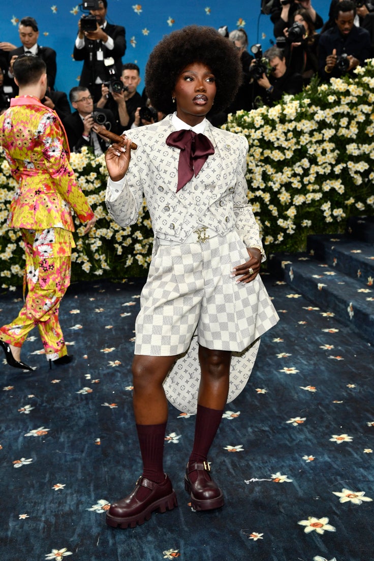 Doechii attends The Metropolitan Museum of Art's Costume Institute benefit gala celebrating the opening of the "Superfine: Tailoring Black Style" exhibition on Monday, May 5, 2025, in New York.