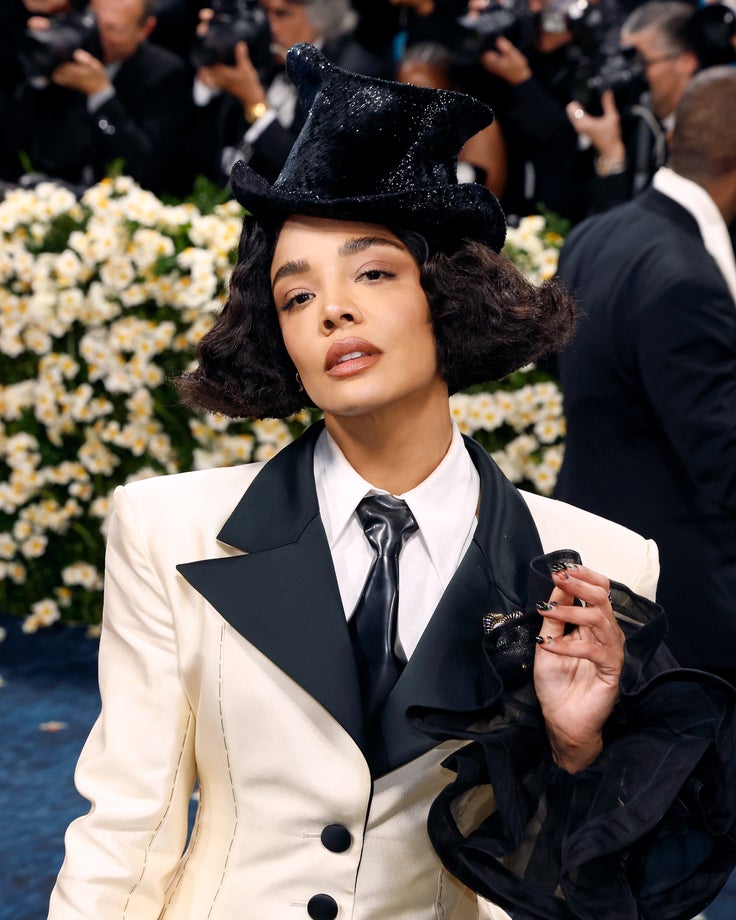 Tessa Thompson attends "Superfine: Tailoring Black Style", the 2025 Costume Institute Benefit, at Metropolitan Museum of Art on May 05, 2025 in New York City.