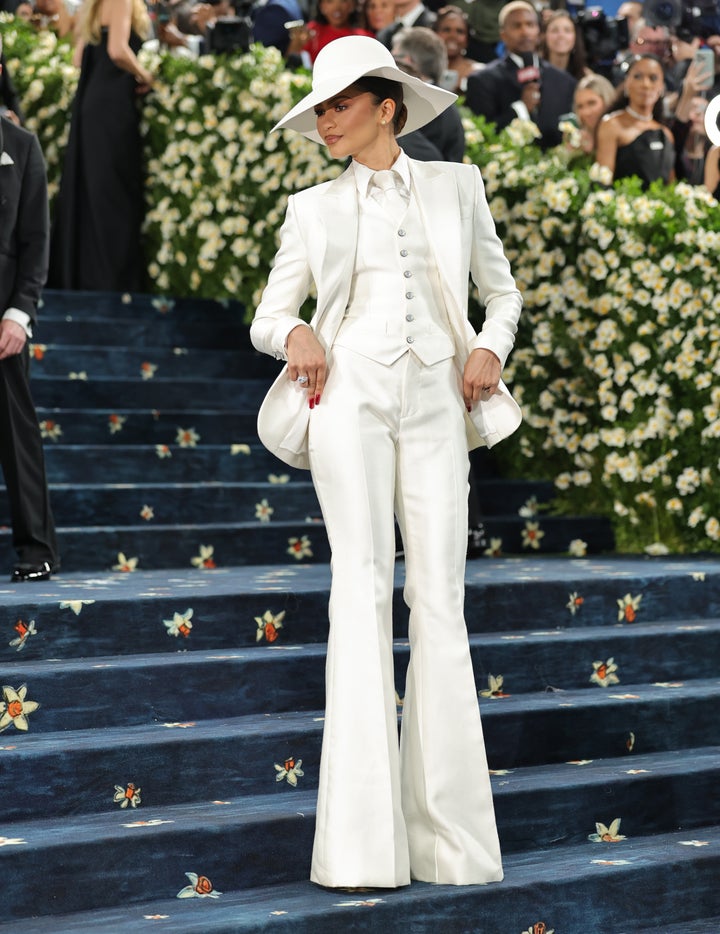 Zendaya attends the 2025 Met Gala Celebrating "Superfine: Tailoring Black Style" at Metropolitan Museum of Art on May 5 in New York City.