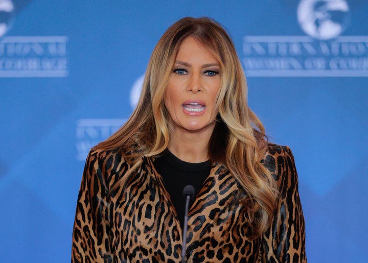 Melania Trump may seem nonsense thanks to a disagreement for 1 key republican 1 The first lady Melania Trump offers comments during the international courage women awards ceremony in April.