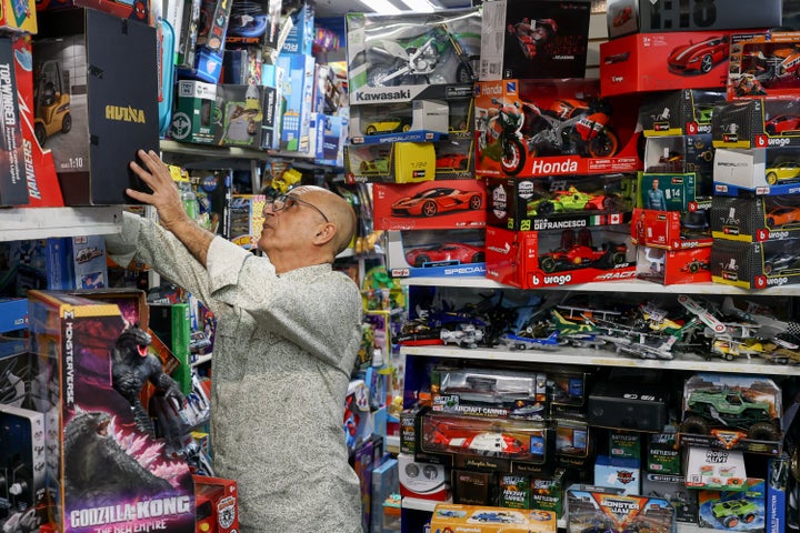 Trump Is Sounding A Lot Like The Man He Considers A Horrible President 1 Toy store owner Hezzi Ramim of Miami Beach, Florida, said he would have to raise prices on almost all the toys in his store due to the Trump administration's tariffs.