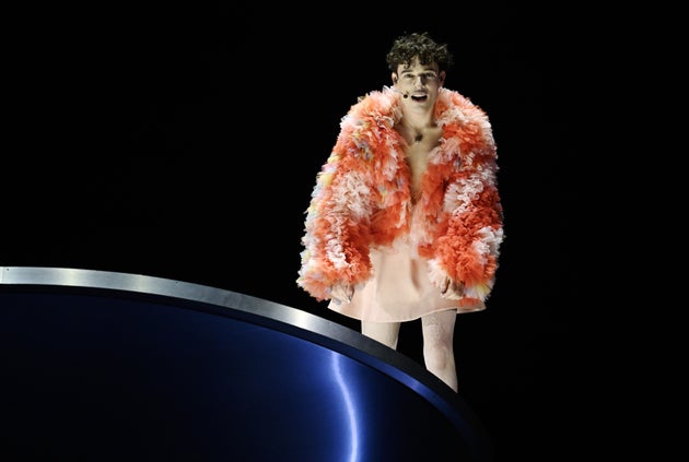 Nemo performing at the Eurovision 2024 final in Malmö, Sweden