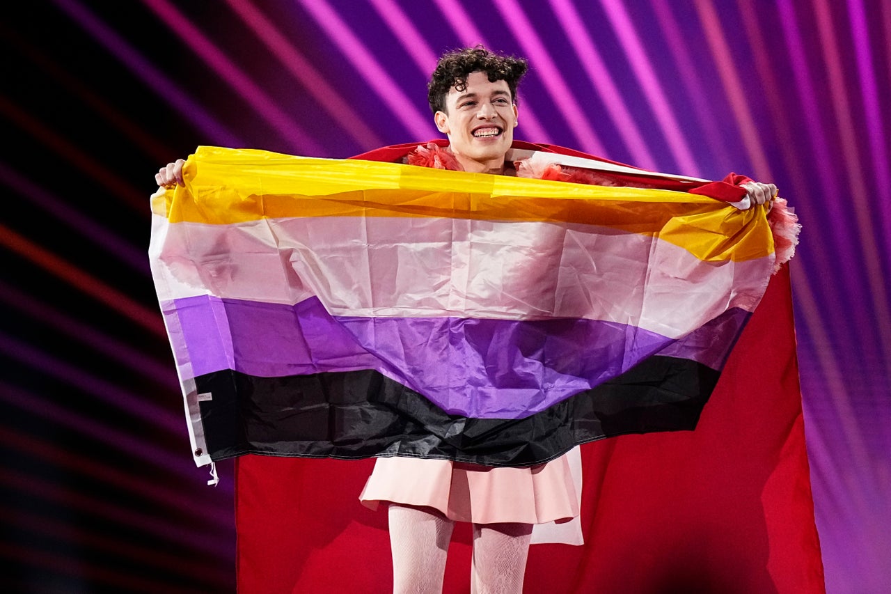 Nemo said they had to "smuggle" a non-binary flag onto the stage with them at last year's Eurovision