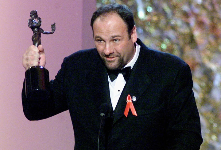 Gandolfini, seen here accepting a SAG award in 2000 for his performance in "The Sopranos."