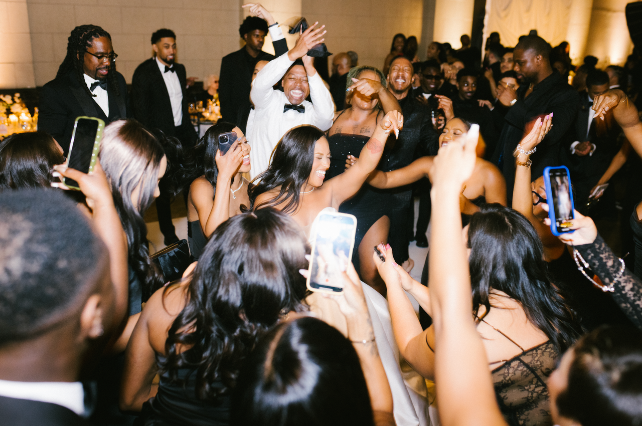 The newlyweds invited roughly 200 guests to celebrate their nuptials.