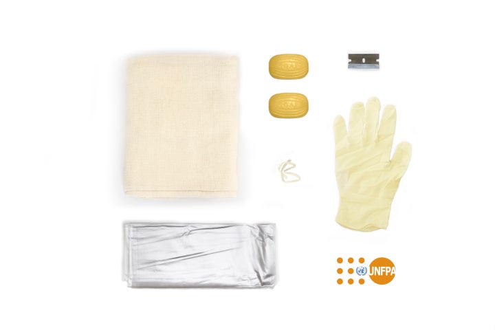 4 Companies UNFPA Supplies For Moms And Infants 2 The contents of a clean delivery kit