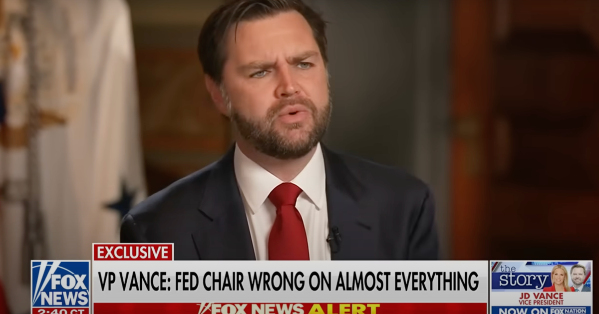 JD Vance Doubles Down On Trump's Relentless Attacks On Jerome Powell