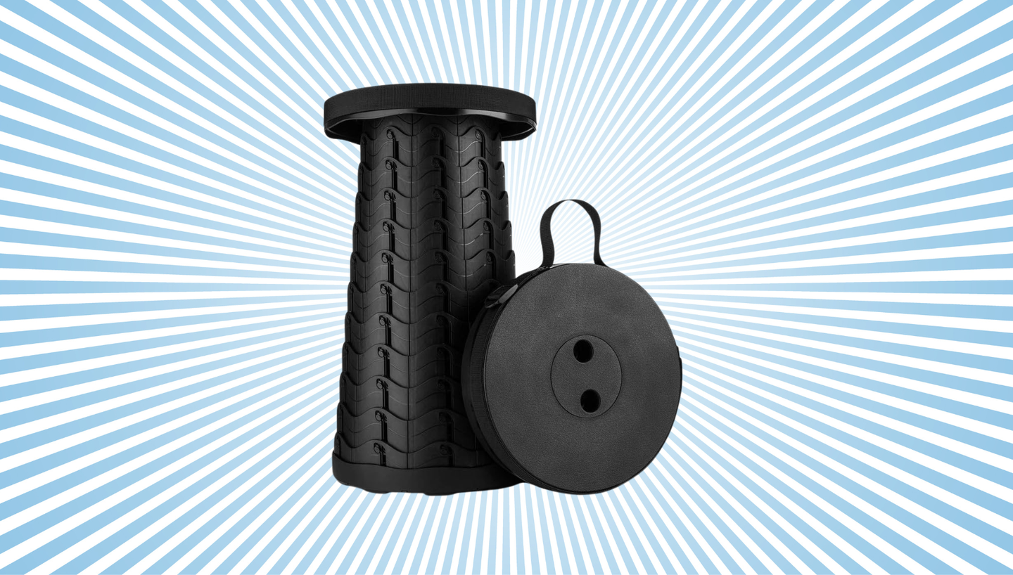This Collapsible Portable Stool Is Surprisingly Sturdy | HuffPost Life