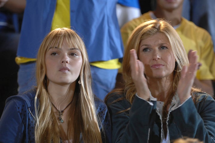 Aimee Teegarden as Julie Taylor and Connie Britton as Tami Taylor in Season 1 of "Friday Night Lights."