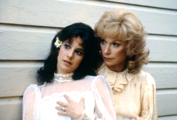 Debra Winger and Shirley MacLaine on the set of "Terms of Endearment."