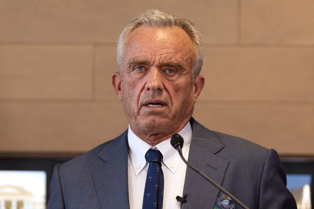 Health and Human Services Secretary Robert F. Kennedy Jr. speaks during a press conference about Utah's new fluoride ban, food additives and SNAP funds legislation, Monday, April 7, 2025, in Salt Lake City.