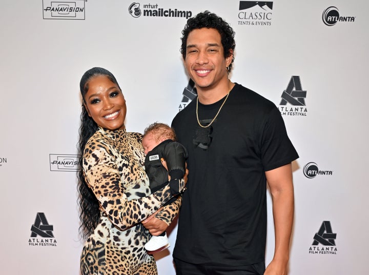 ATLANTA, GEORGIA - APRIL 29: (L-R) Keke Palmer, Leo Jackson, and Darius Jackson attend the "Big Boss" Closing Night Screening during the 2023 Atlanta Film Festival at Rialto Center for the Arts at Georgia State University on April 29, 2023 in Atlanta, Georgia. (Photo by Derek White/WireImage)