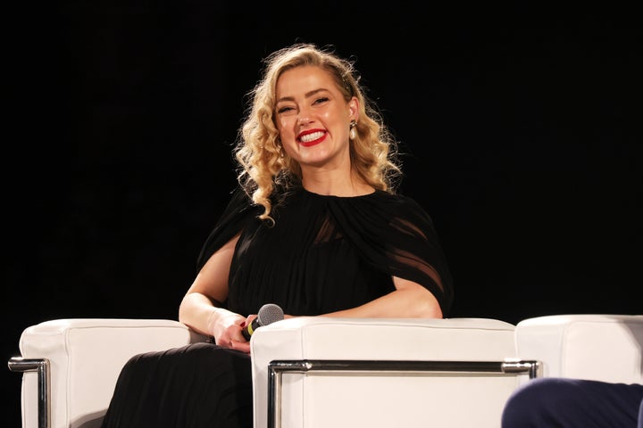 Amber Heard, here during Italy's 69th Taormina Film Festival in 2023, has welcomed twins.