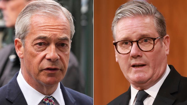 Nigel Farage and Keir Starmer