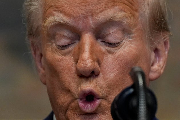 President Donald Trump speaks in the Roosevelt Room of the White House, Tuesday, Jan. 21, 2025, in Washington.