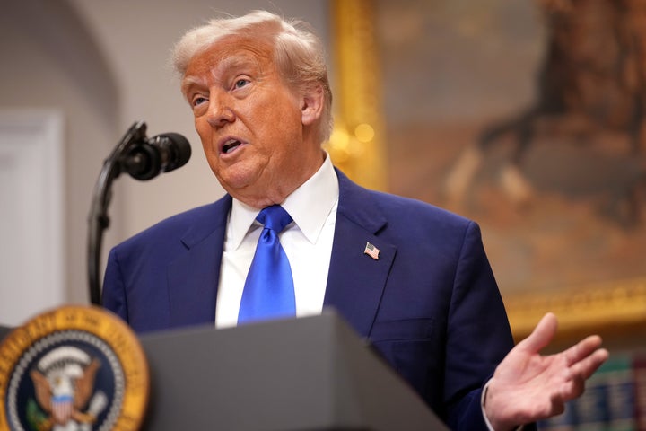 President Donald Trump speaks during a press conference on May 12 in Washington, D.C.
