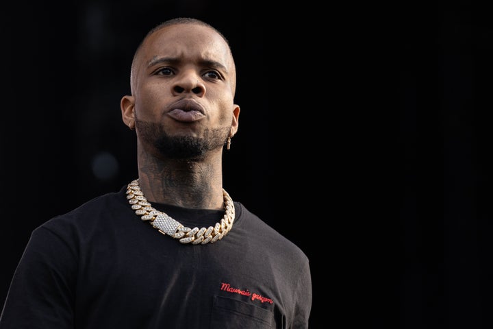 Tory Lanez, here during London's Wireless Festival in 2019, has been hospitalized after being stabbed in a prison yard incident.