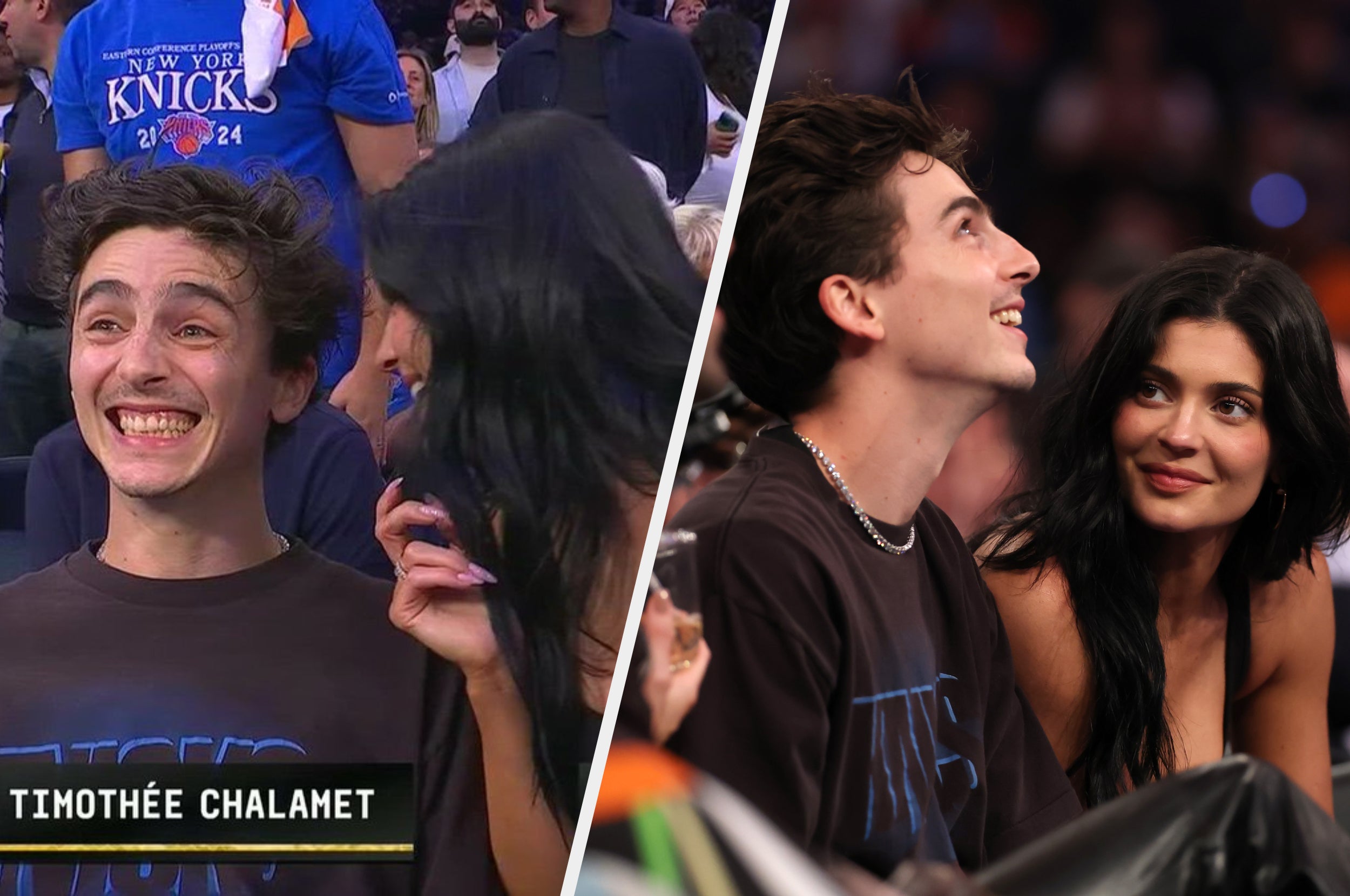 Timothée Chalamet And Kylie Jenner Steal The Show At NBA Game After Red Carpet Debut