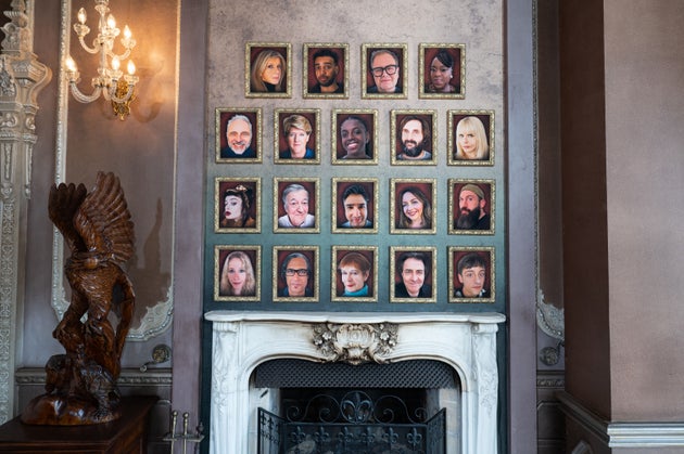 The newly-unveiled Celebrity Traitors contestants' portraits