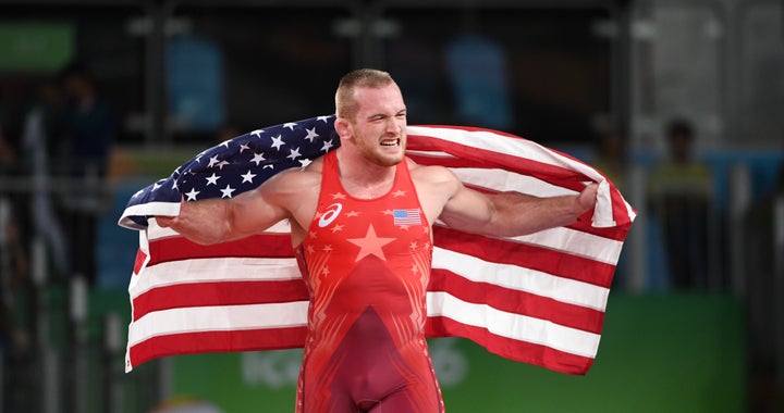 Snyder celebrated after winning gold in Rio in 2016.