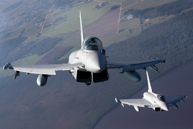 Ιταλικά Eurofighter(AP Photo/Mindaugas Kulbis)