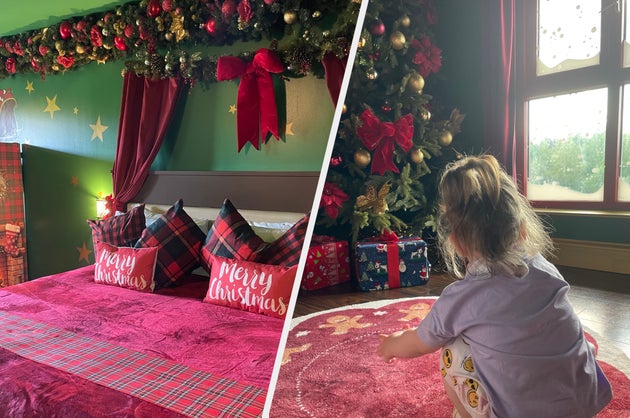 It's Christmaaaassssss! Well, it is in this hotel room, anyway...