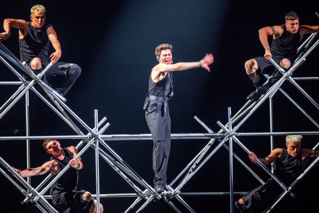 Η πρώτη πρόβα του «Shh» στη σκηνή της Eurovision. 