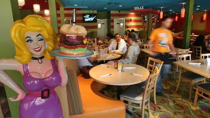 A antiga localização de Hamburger Mary na Church Street, no centro de Orlando, Flórida.
