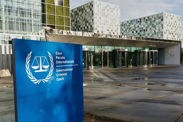 A general view of the exterior of the International Criminal Court in The Hague, Netherlands, March 12, 2025.