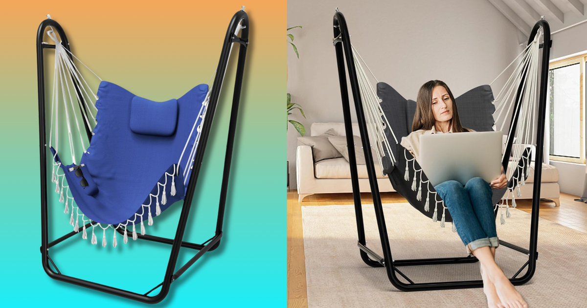 Finally, A Hanging Hammock Chair On Sale For Under $90