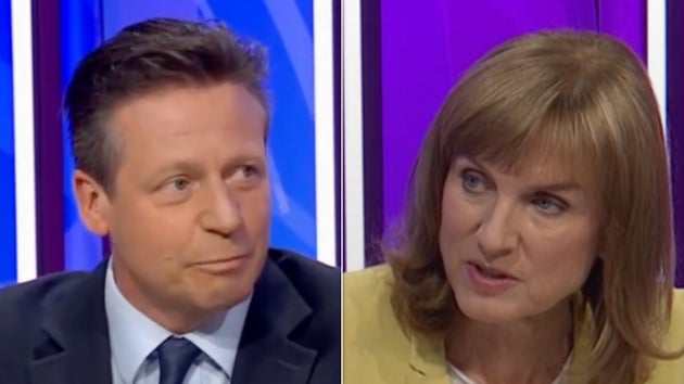 Nigel Huddlestone and Fiona Bruce