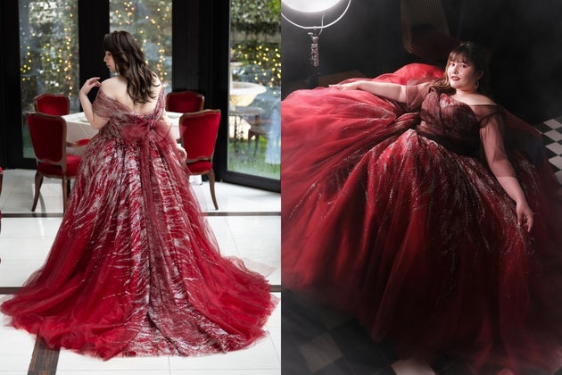 カーヴィ ウエディングのドレス