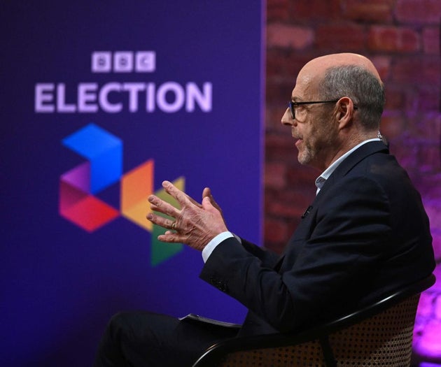Nick Robinson during last year's election.