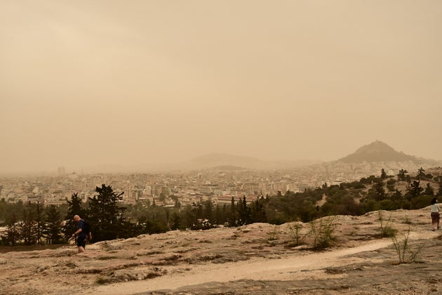 Αφρικανική σκόνη πάνω από την Αθήνα.