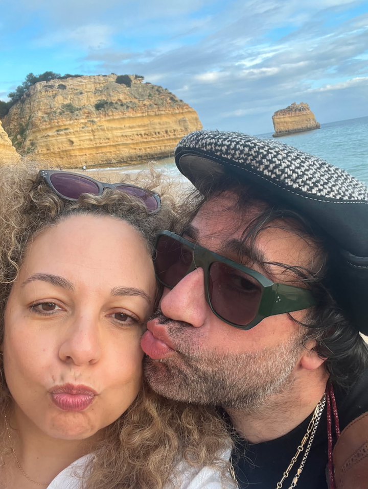 The author and Michel in the Algarve, Portugal, on Jan. 1, 2024.