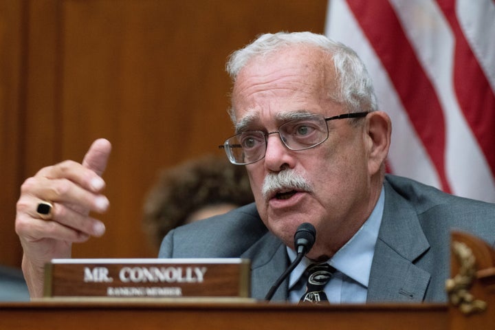 Rep. Gerry Connolly (D-Va.) speaks during a House subcommittee hearing on April 19, 2023, on Capitol Hill in Washington.