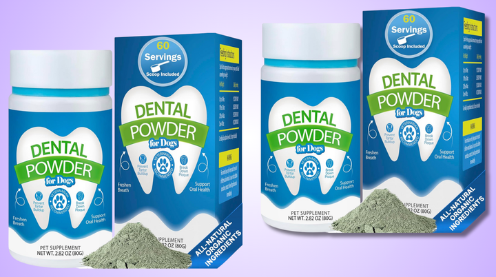 This doggy dental power can help keep their teeth clean, and it's currently on sale.