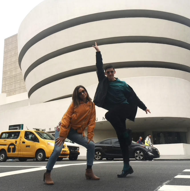 The author and Adam in NYC in 2019.