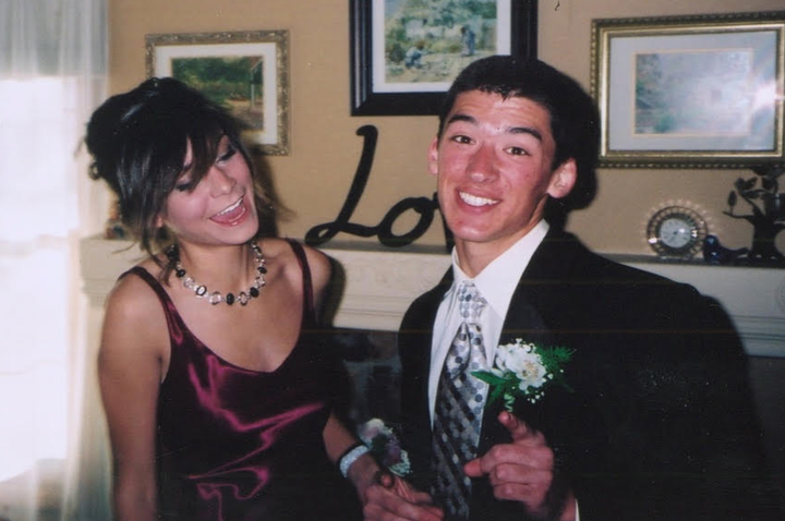 The author and Adam on prom night (2008).