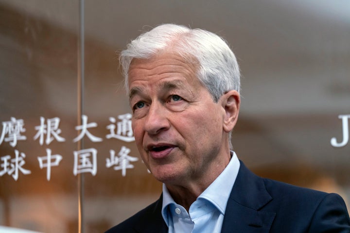 Dimon, seen here Thursday in Shanghai, said Trump's "restructuring of trade is inflationary." 
