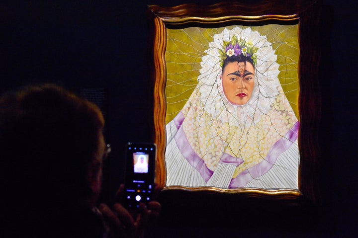 Από την έκθεση «Frida Kahlo And Diego Rivera» που διοργανώθηκε στο πολιτιστικό κέντρο Altinate San Gaetano το 2023, στην Ιταλία. (Photo by Roberto Serra - Iguana Press/Getty Images)