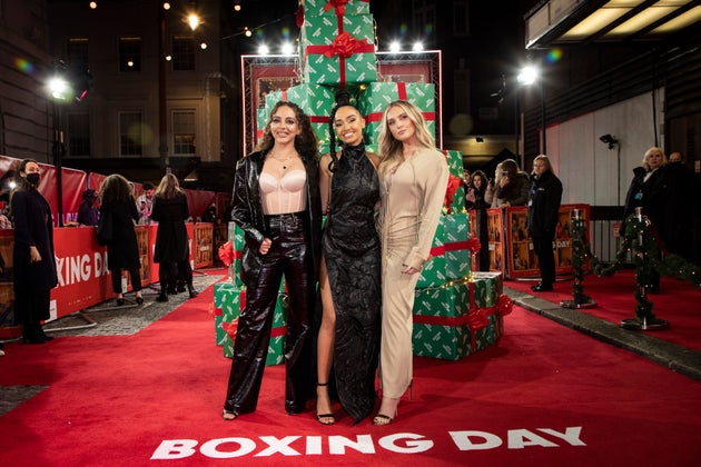 Little Mix pictured together in 2021