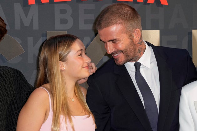 Harper and David Beckham (Scott Garfitt/Invision/AP)