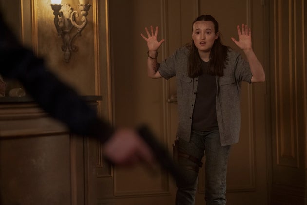 Bella Ramsey in the final moments of The Last Of Us season two