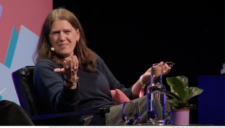 President Donald Trump's niece, Mary Trump, calls her uncle "pathetic" in an interview at Hay Festival 2025.
