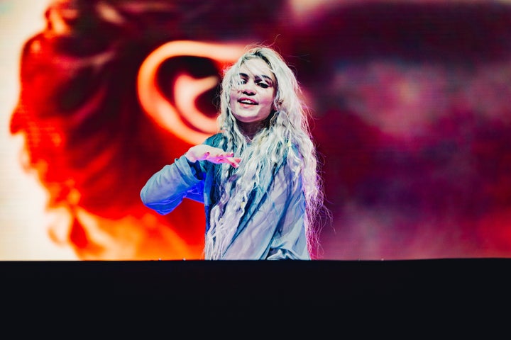 Grimes, here in Coachella Music Festival in 2024, has canceled an upcoming performance at the Washington World Pride event, DC due to 